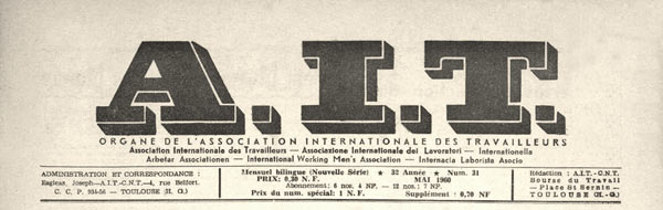 journal "AIT" n31 de mai 1960