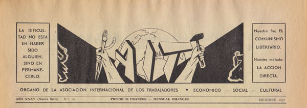 jouranl "AIT" n10 de d&eacute;cembre 1957 en castillan