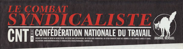 journal "Le Combat syndicaliste" en 2008