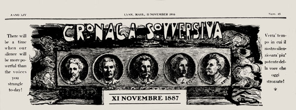 journal "Cronaca Sovversiva" n&deg;45 du 11 novembre 1916