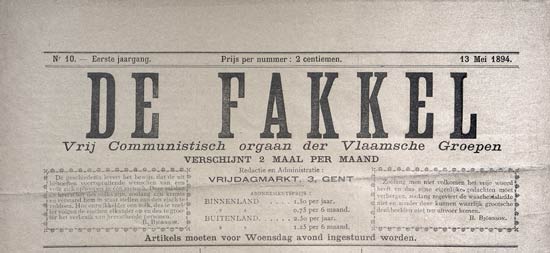 journal "De Fakkel" n° 10