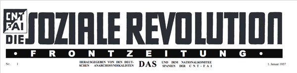 Journal "Die Sozial Revolution" n1