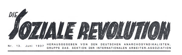 journal "Die Sozial Revolution" n13