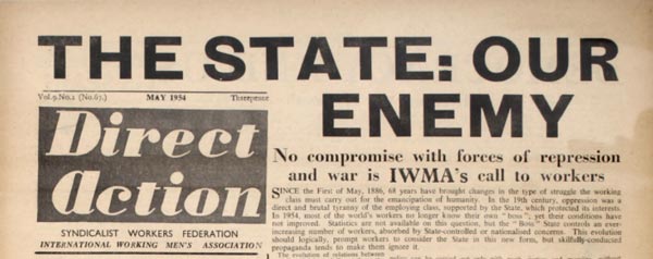 journal "Direct Action" n1 de mai 1954