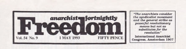 journal "Freedom"n 9 du 1er mai 1993