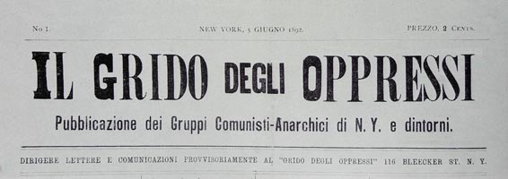 journal "Il Grido degli Oppressi"