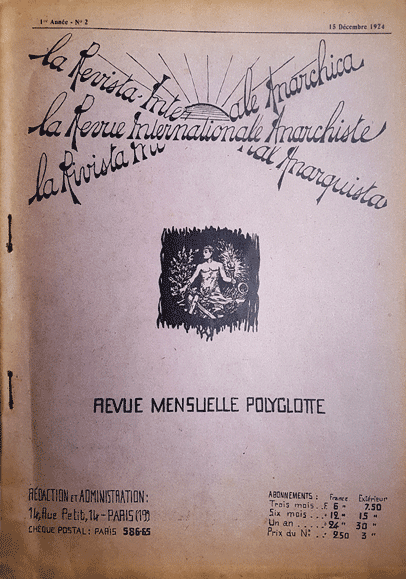 journal "La revue internationale anarchiste n&deg;2