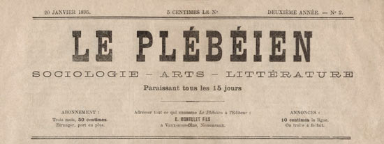 journal Le Plébeien n2