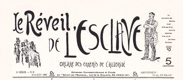 journal "Le R&eacute;veil de l'Esclave" n9 de mai-juin 1903