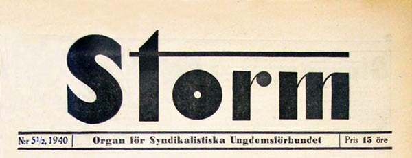 journal "Storm" de 1940