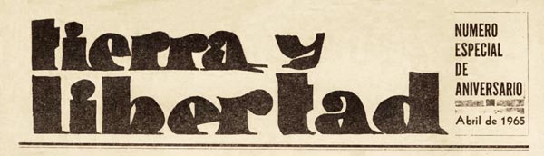 journal "tierra y libertad" d'avril 1965 au Mexique