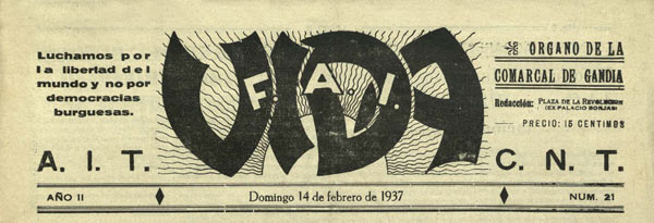 journal "Vida" du 14 f&eacute;vrier 1937